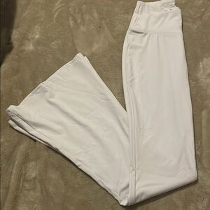 White Wide-Leg Pants